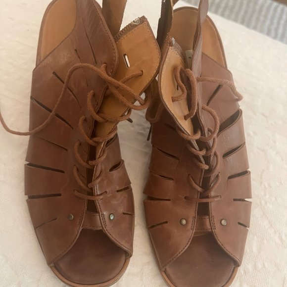 Paul Green - Brown Leather Cosmo Lace-Up Bootie - Very good condition - Picture 3 of 4